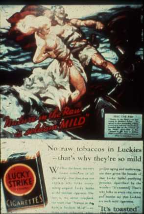 Lucky Strike cigarettes advertisement