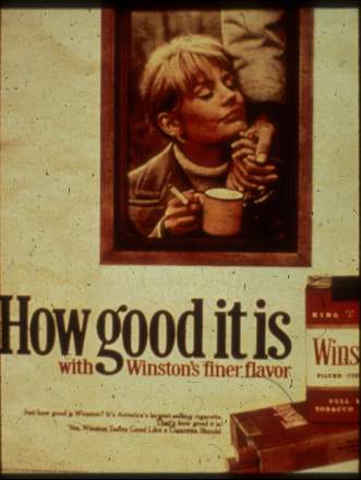 A Winston How good it is with Winston's finer flavor cigarette advertisement