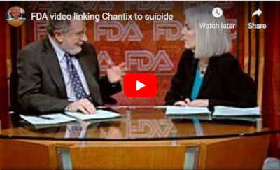 Original FDA video reviewing the risks of using varenicline, Chantix.