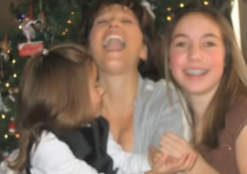 A photo of Susan DeWitt with her two daughters