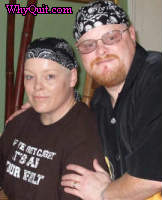 Deborah with her younger brother David in June 2007