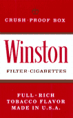 Small carton of Winston cigarettes from RJ Reynolds