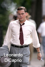 Actor Leonardo DiCaprio smoking