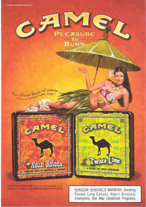 Camel cigarette ad that appeared on page 81 of the July 19, 2004 issue of Time magazine