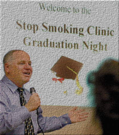 Joel Spitzer at clinic graduation night