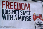 Freedom does not start with a maybe