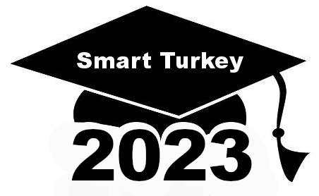 Graduation cap with Smart Turkey on the top and the year 2022 beneath