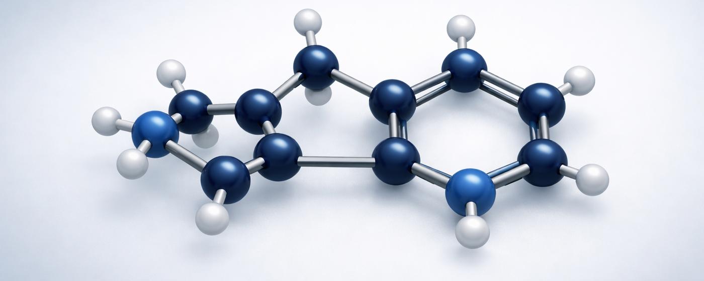 Nicotine molecule illustration showing the chemical structure of nicotine
