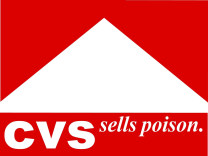 CVS protest sign