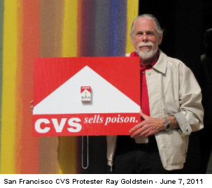 CVS sells poison protester Ray Goldstein of San Francisco on June 7, 2011
