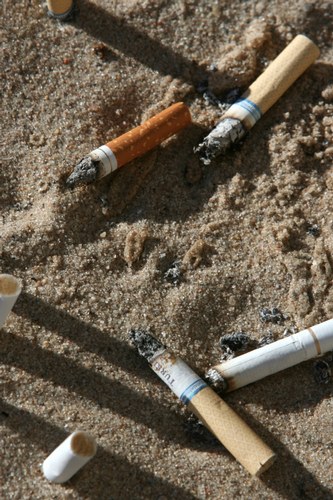 Cigarette butts