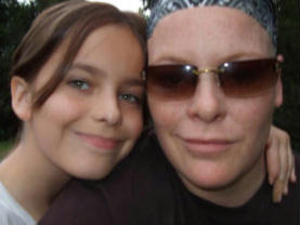 Deborah with her 11 year-old daughter Ariana, after starting chemotherapy
