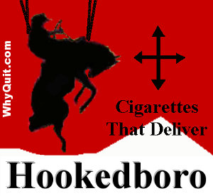 Hookedboro spoof suggesting the addictiveness of Philip Morris International's best selling brand is Marlboro