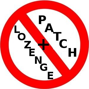 No nicotine lozenge plus patch