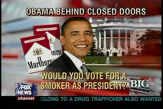 Fox News story on Senator Barack smoking