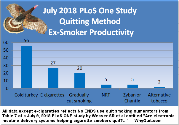 Cold turkey clobbers e cigs NRT and Chantix