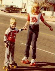 Deborah at age 11 or 12 with her younger brother David